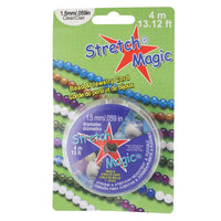 Stretch Magic Elastic Beading Thread Cord CLEAR 1.5mm 4m spool