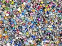 20 pcs Mixed Style Multicoloured Large Hole Lampwork & Glass Beads
