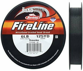 Beadsmith 6LB Fireline SMOKE Thread .006 (125yd reel)