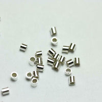 Beadsmith 2mm Silver Plated Crimp Tubes (100pcs)