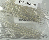 Beadsmith Headpins 1 inch Silver Plated, 24 gauge (144pcs)